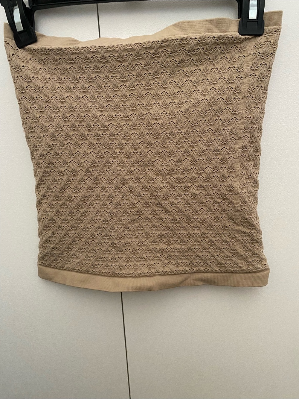 Free People Beige Textured Tube Top